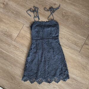 Abercrombie & Fitch Women’s Navy Blue Lace Mini Dress